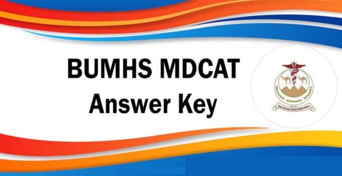 BUMHS MDCAT Answer Keys 2025 [Download PDF]